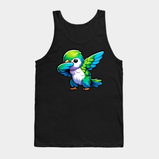 Hummingbird Dabbing - Birdwatcher & Ornithologist Favorite Tank Top